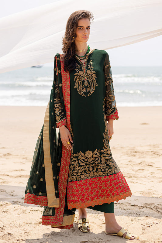 ZYRA FREESIA 3 Piece Embroirdered Chiffon Aarna - FW40058