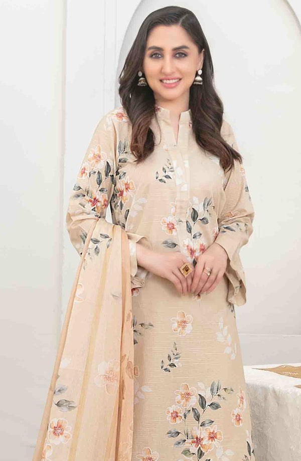 Areeba by Tawakkal Fabric Embroidered Lawn Unstitched 3 Piece Suit - D-1687