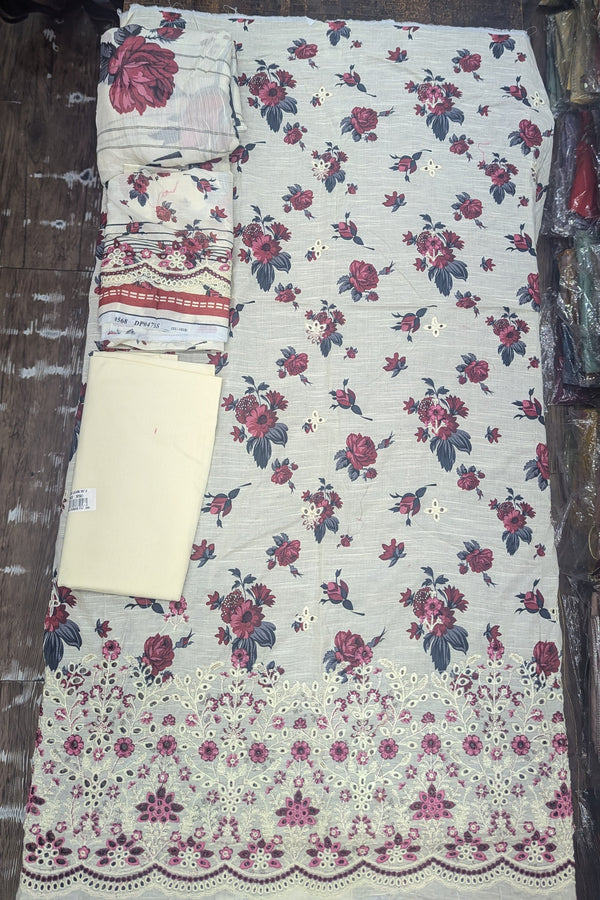 Gardenia Chikankari Lawn Un-stitched by zainab fazlani - GDP-105