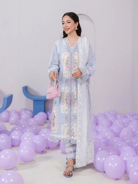 Qalamkar QPrints Embroidered Lawn 2025 | EM-02A