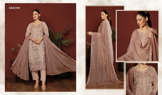 NASHWA BY BIN HAMEED SEMI-STITCHED 3PC | EKR1090