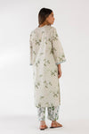 SANA SAFINAZ FESTIVE SS26BSP025P2T Stitched Printed Textured Shirt + Culotte