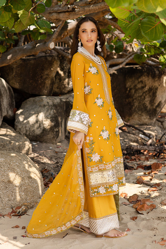 ZYRA FREESIA 3 Piece Embroirdered Chiffon Mirha - FW40060