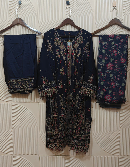 BIN SAEED COTTON SATIN RTW D-09