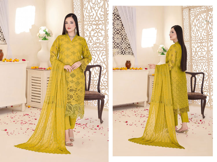 KINZA CHICKEN KARI UN-STITCHED COLLECTION BY BIN HAMEED 24'-01