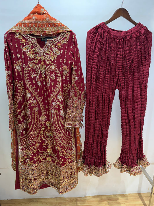 NIKHAAR ZOYA AHMED STITCHED HANDWORK D-3360