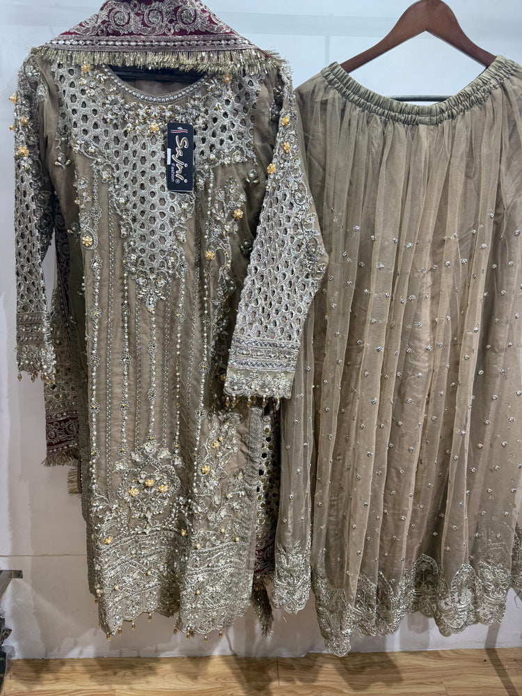 NIKHAAR ZOYA AHMED STITCHED HANDWORK D-3413