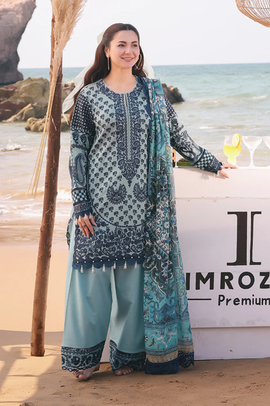 HANIA LUXURY LAWN'25 BY IMROZIA |SL 75A