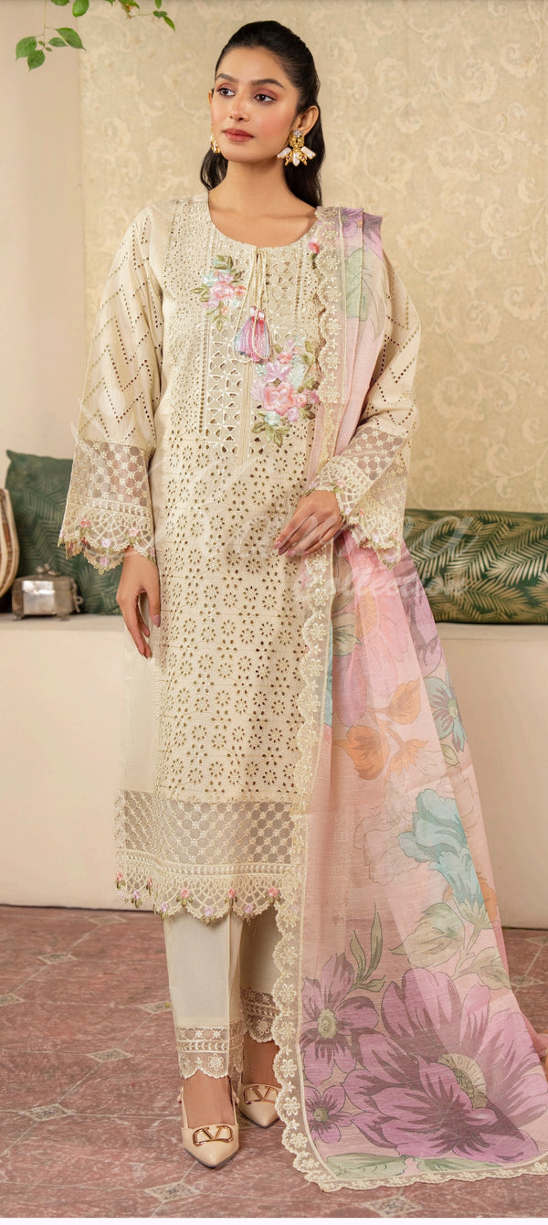 KARMA KAYSERIA EID EDIT - 1421 CREAM