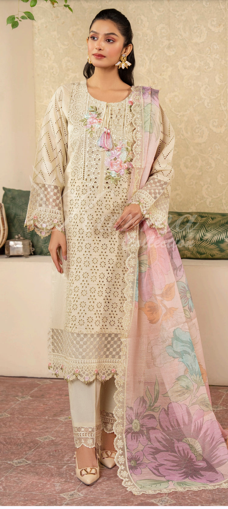 KARMA KAYSERIA EID EDIT - 1421 CREAM