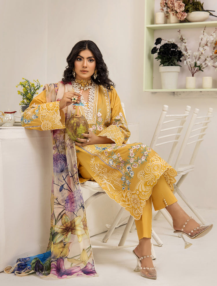 SAMRA LUXURY LAWN BY ZARA ALI - SZ-2