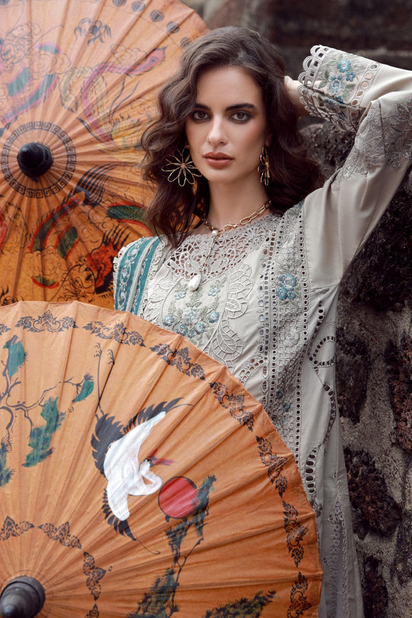 Gulmina by Marwat Textile-Grey Dusk