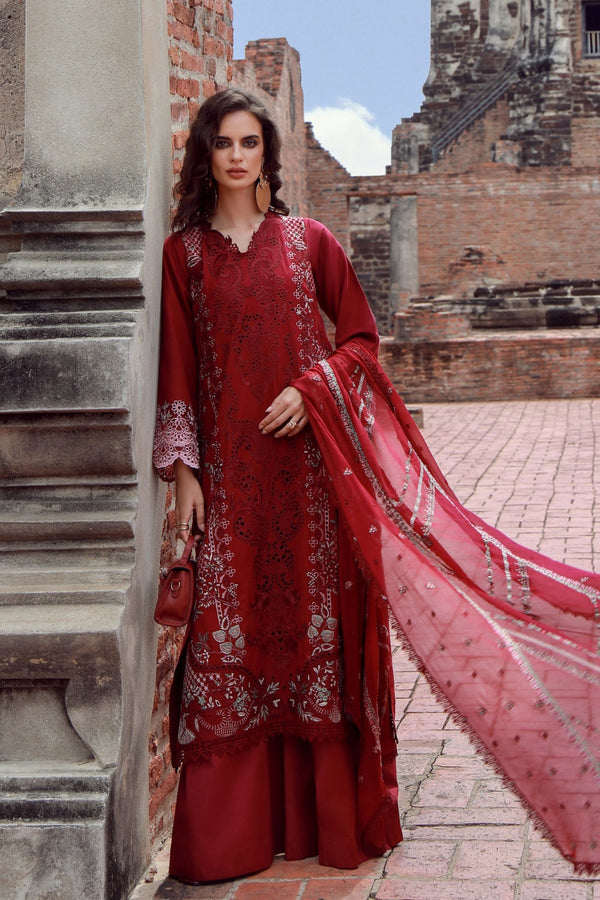 Gulmina by Marwat Textile-Crimson Charm