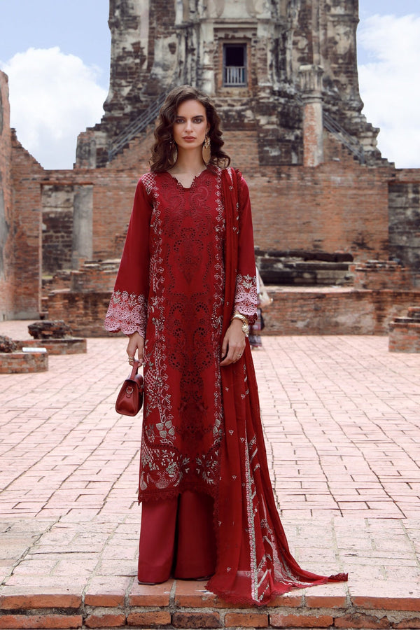 Gulmina by Marwat Textile-Crimson Charm