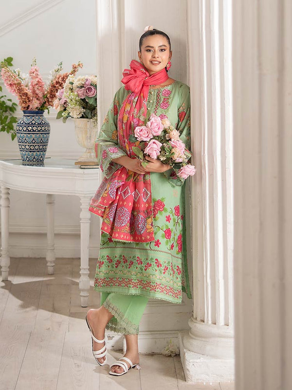 GULL BAHAR 3-Piece Unstitched Digital Printed Lawn Suit