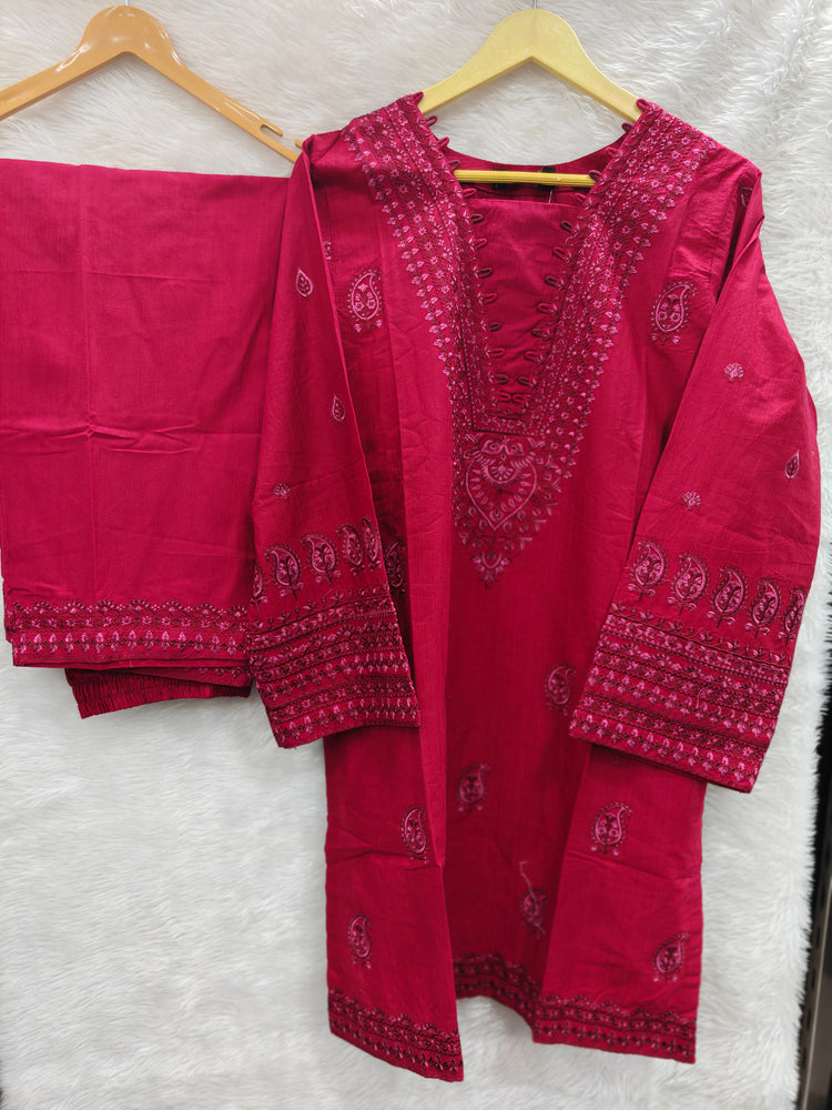 SADABAHAR EMBROIDERED CORD SET | D-07