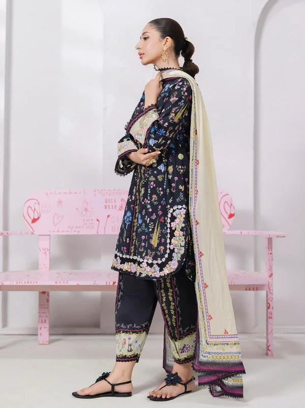Qalamkar QPrints Embroidered Lawn 2025 | EM-09B