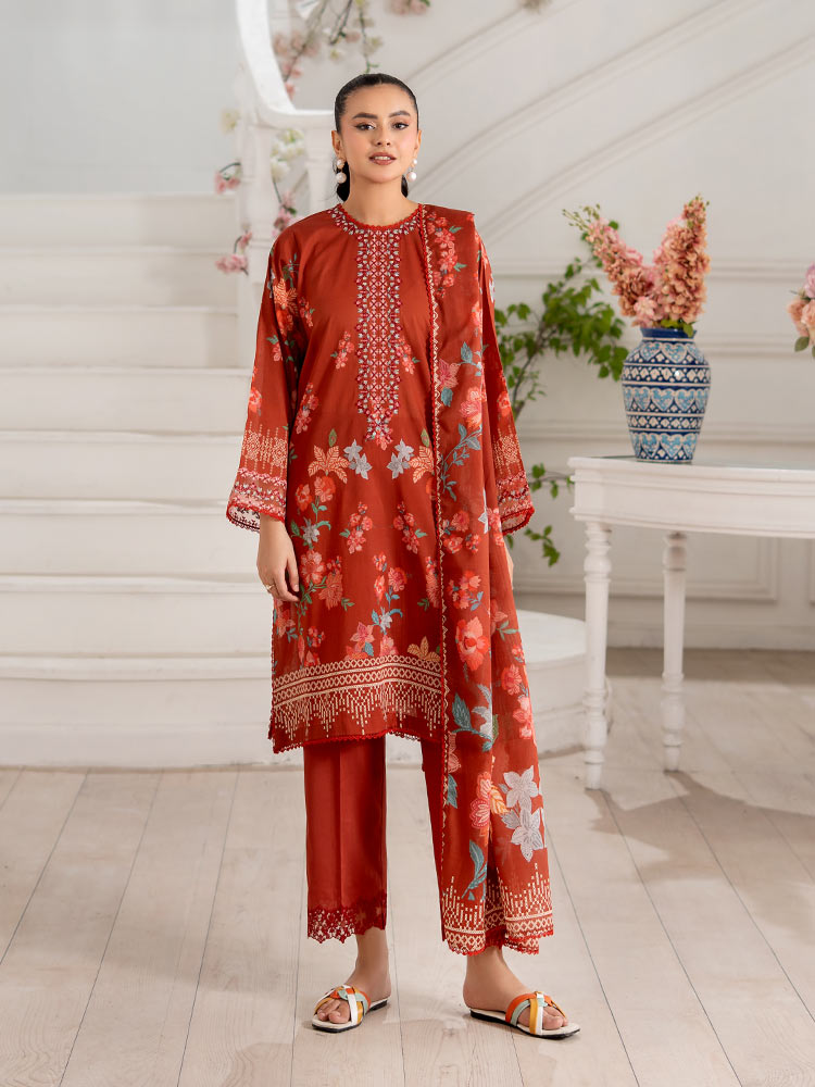 GULL BAHAR 3-Piece Unstitched Digital Printed Lawn Suit