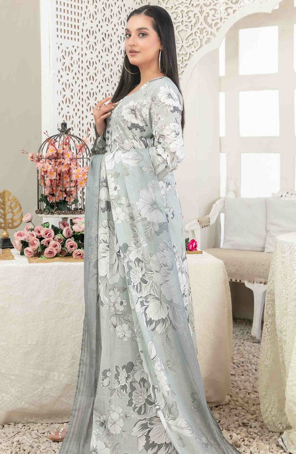 Areeba by Tawakkal Fabric Embroidered Lawn Unstitched 3 Piece Suit - D-1688