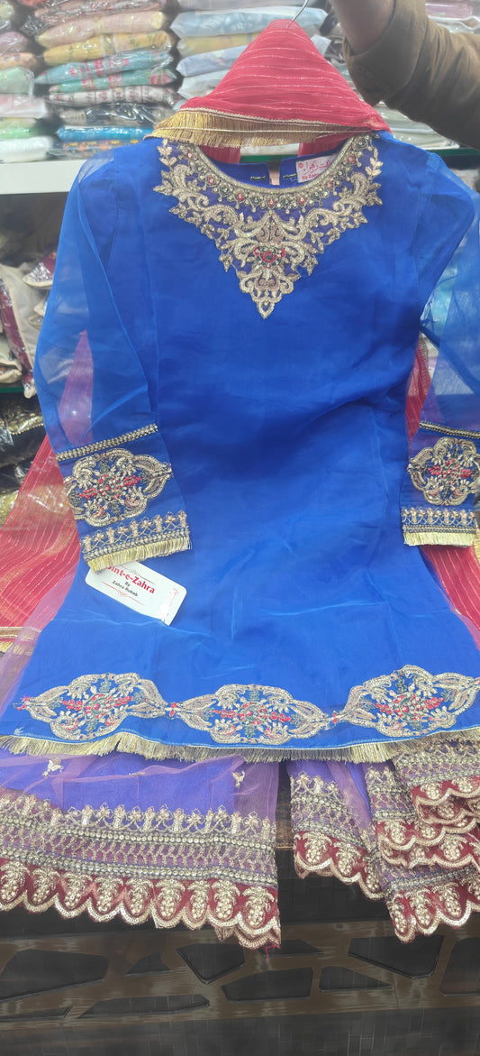 ZOYA AHMED ORGANZA  KIDS WEAR D-01