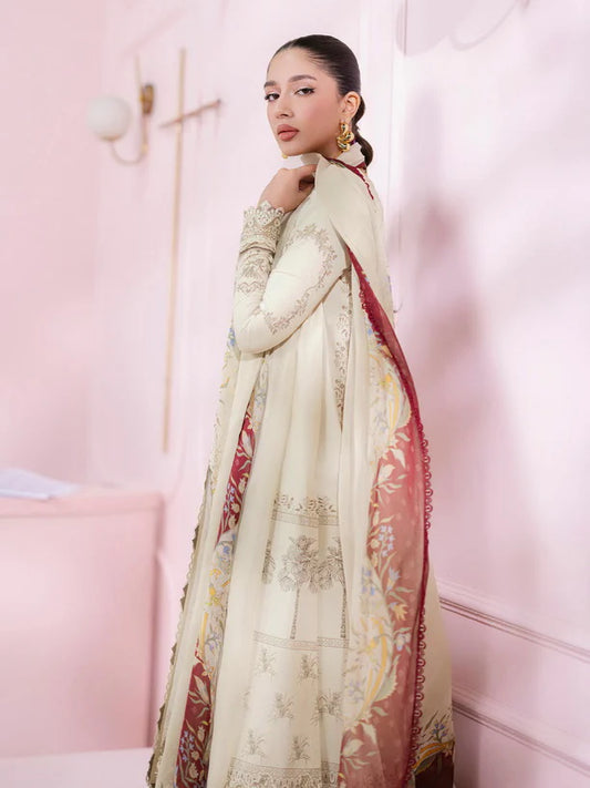 Qalamkar QPrints Embroidered Lawn 2025 | EM-06B