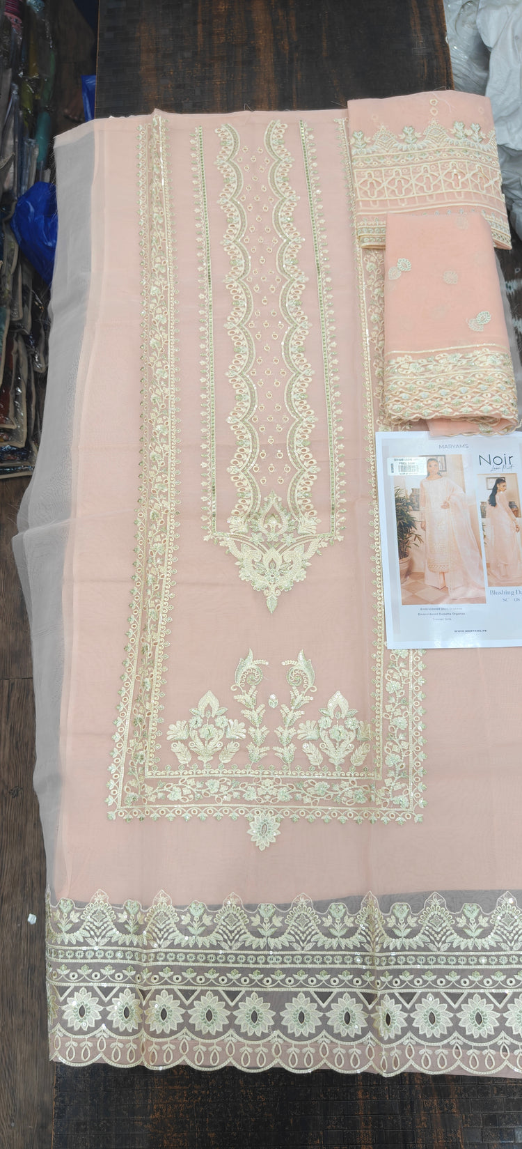 NOIR FORMALS FESTIVE UNSTITCHED FORMALS 2025 BLUSHING DAWN SC 08