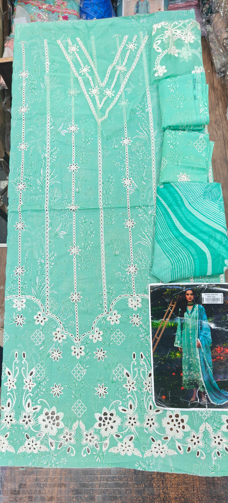 SARDINIA PRINTKARI UN-STITCHED 3PC | Day Lily