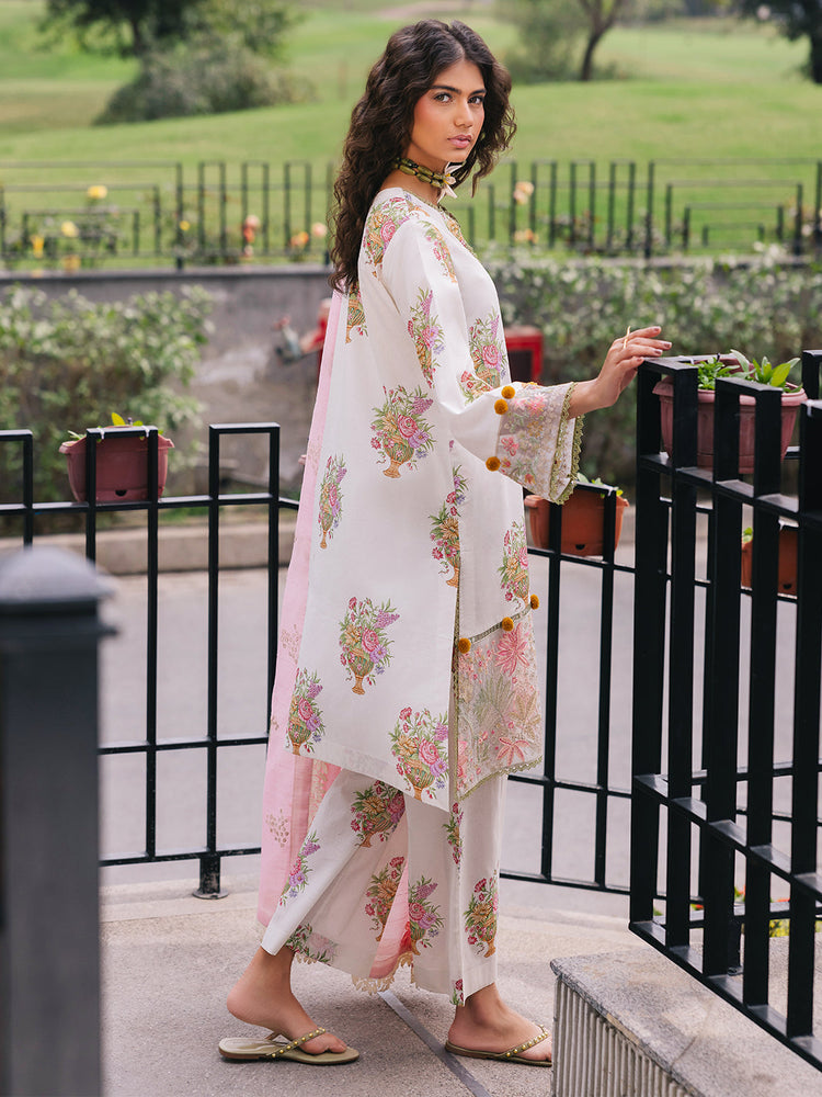 MAHNUR BROADWAY 25' Cherry Blossom | 3 PC Lawn