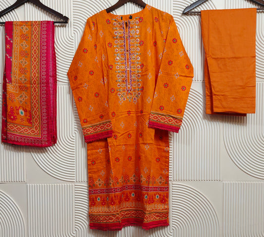 SADABAHAR STITCHED EMBROIDERED LAWN D-02