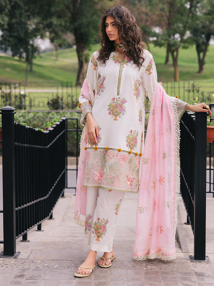 MAHNUR BROADWAY 25' Cherry Blossom | 3 PC Lawn