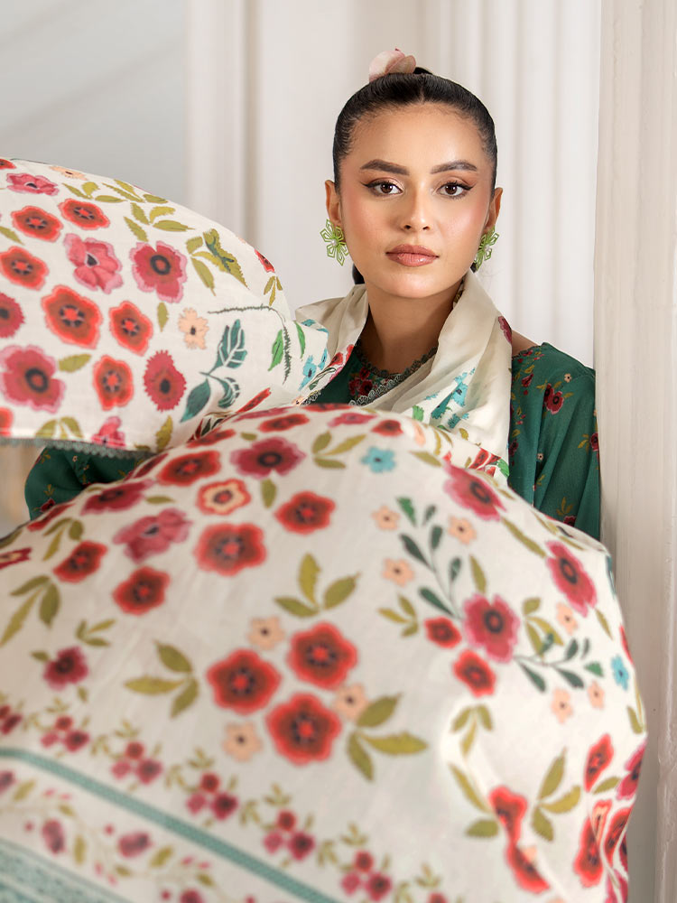 GULL BAHAR 3-Piece Unstitched Digital Printed Lawn Suit