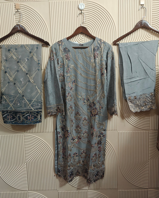 NAYAAB RAMSHA CHIFFON STITCHED D-06