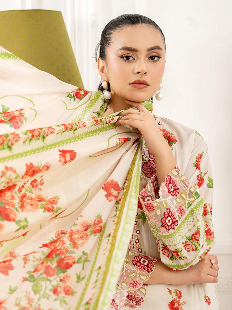 GULL BAHAR 3-Piece Unstitched Digital Printed Lawn Suit