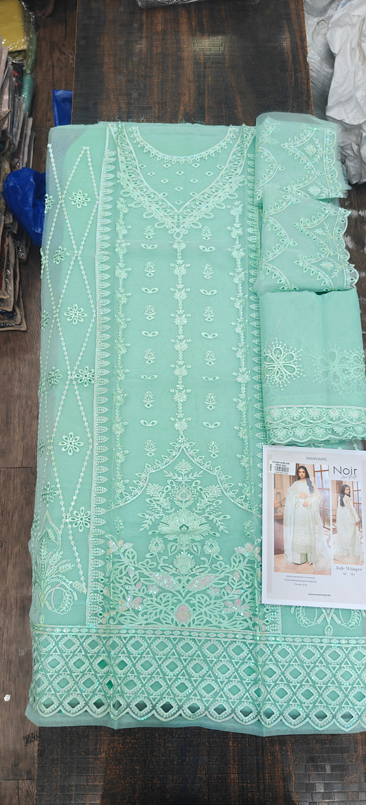 NOIR FORMALS FESTIVE UNSTITCHED FORMALS 2025 JADE WHISPER  SC 01