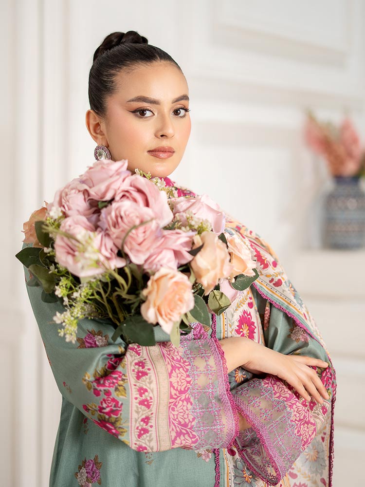 GULL BAHAR 3-Piece Unstitched Digital Printed Lawn Suit