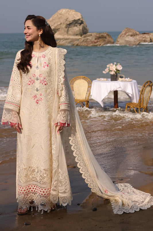 HANIA LUXURY LAWN'25 BY IMROZIA |SL 76