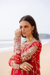 ZYRA FREESIA 3 Piece Embroirdered Chiffon Anvi - FW40055