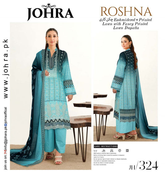 ROSHNA BY JOHRA PREMIUM LAWN | JH-324