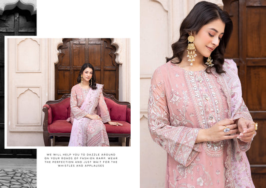 SIFRA NOOR'S | LUXURY SEMI-STITCHED CHIFFON | D-06