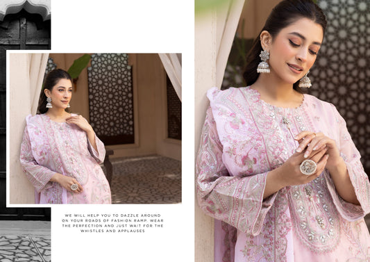 SIFRA NOOR'S | LUXURY SEMI-STITCHED CHIFFON | D-03