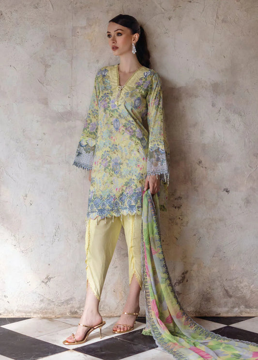 ALZOHAIB SUNSHINE BLOOM EID EDIT UN-STITCHED LAWN 25-D 05