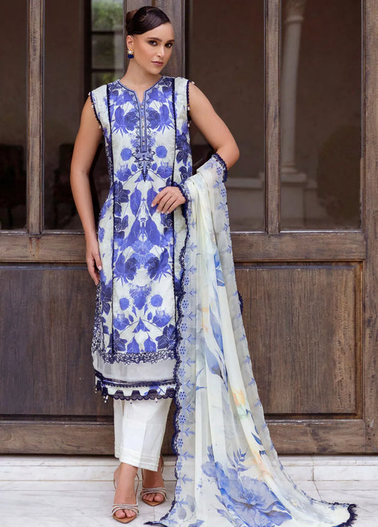 ALZOHAIB SUNSHINE BLOOM EID EDIT UN-STITCHED LAWN 25-D 07