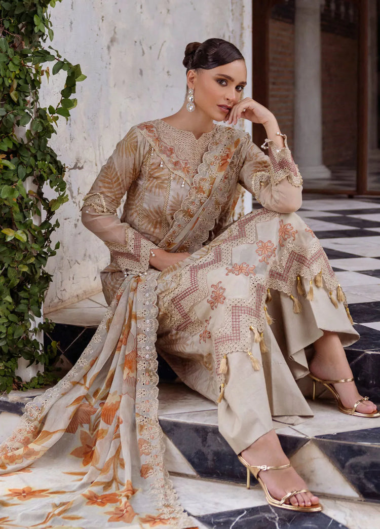 ALZOHAIB SUNSHINE BLOOM EID EDIT UN-STITCHED LAWN 25-D 11