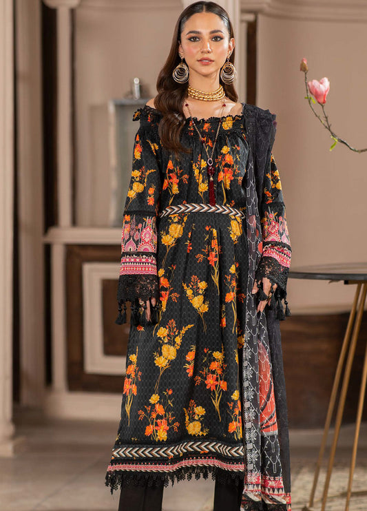 ALZOHAIB SUNSHINE BLOOM UN-STITCHED 3PC | D-04