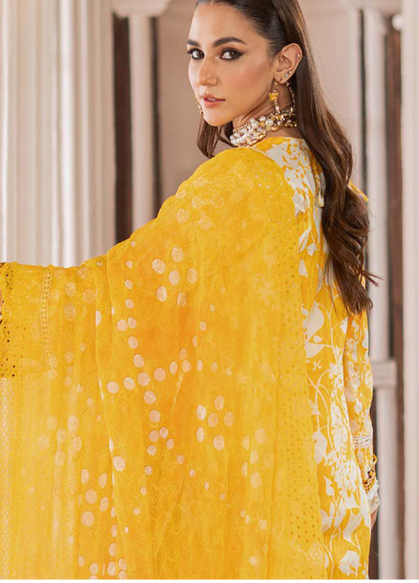 ALZOHAIB SUNSHINE BLOOM UN-STITCHED 3PC | D-06