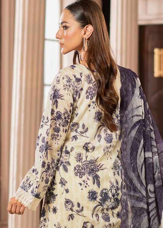 ALZOHAIB SUNSHINE BLOOM UN-STITCHED 3PC | D-08
