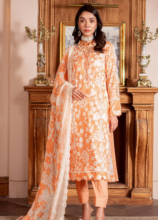 ALZOHAIB SUNSHINE BLOOM UN-STITCHED 3PC | D-09