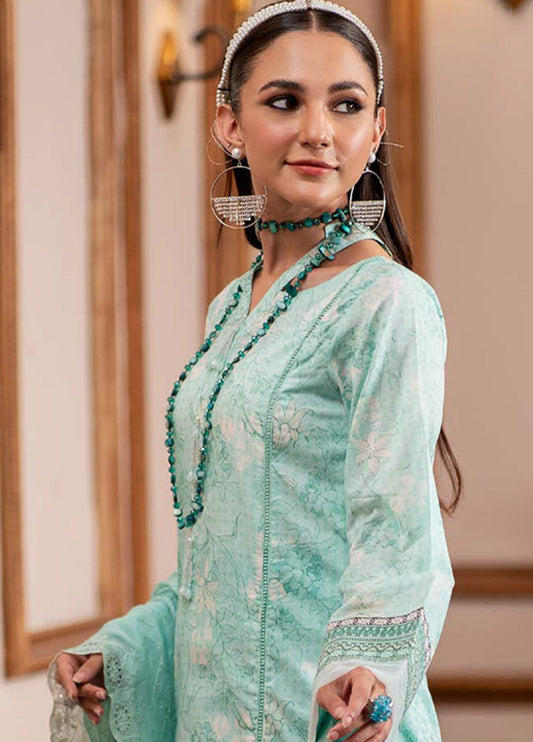 ALZOHAIB SUNSHINE BLOOM UN-STITCHED 3PC | D-12