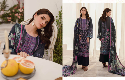 MASHAAL BY RAMSHA LUXURY LAWN-3PC | L-1004