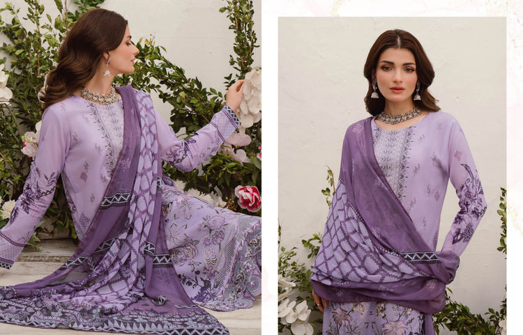 MASHAAL BY RAMSHA LUXURY LAWN-3PC | L-1005